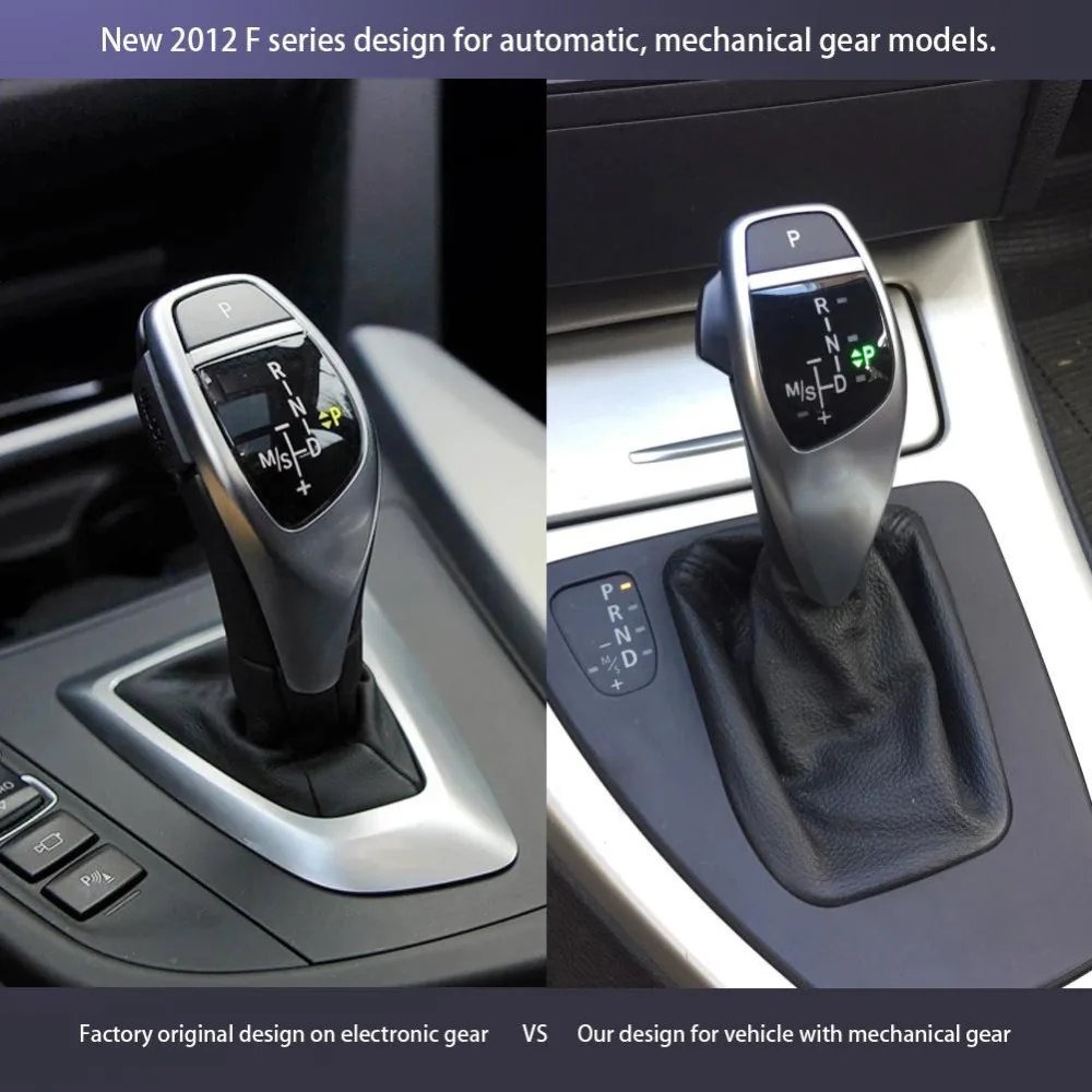 Автоматический светодиодный рычаг переключения передач для BMW E90 E91 E93 E81 E82 E84 E87 E88