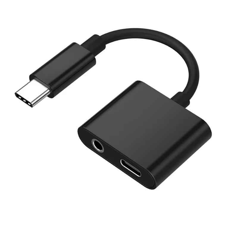 Переходник для наушников 2 в 1 с Usb Type C на 3 5 мм Ipad Pro Huawei P20 Aux аудио зарядное