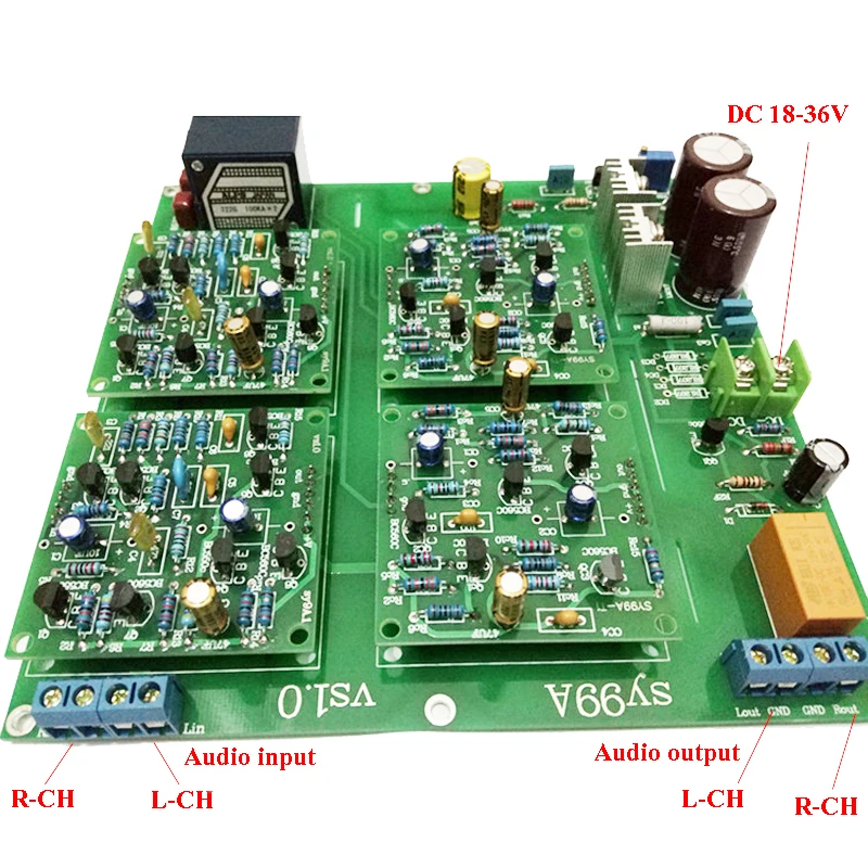 Предусилитель SY99A класса А односторонний предусилитель Hi Fi стерео сборная плата