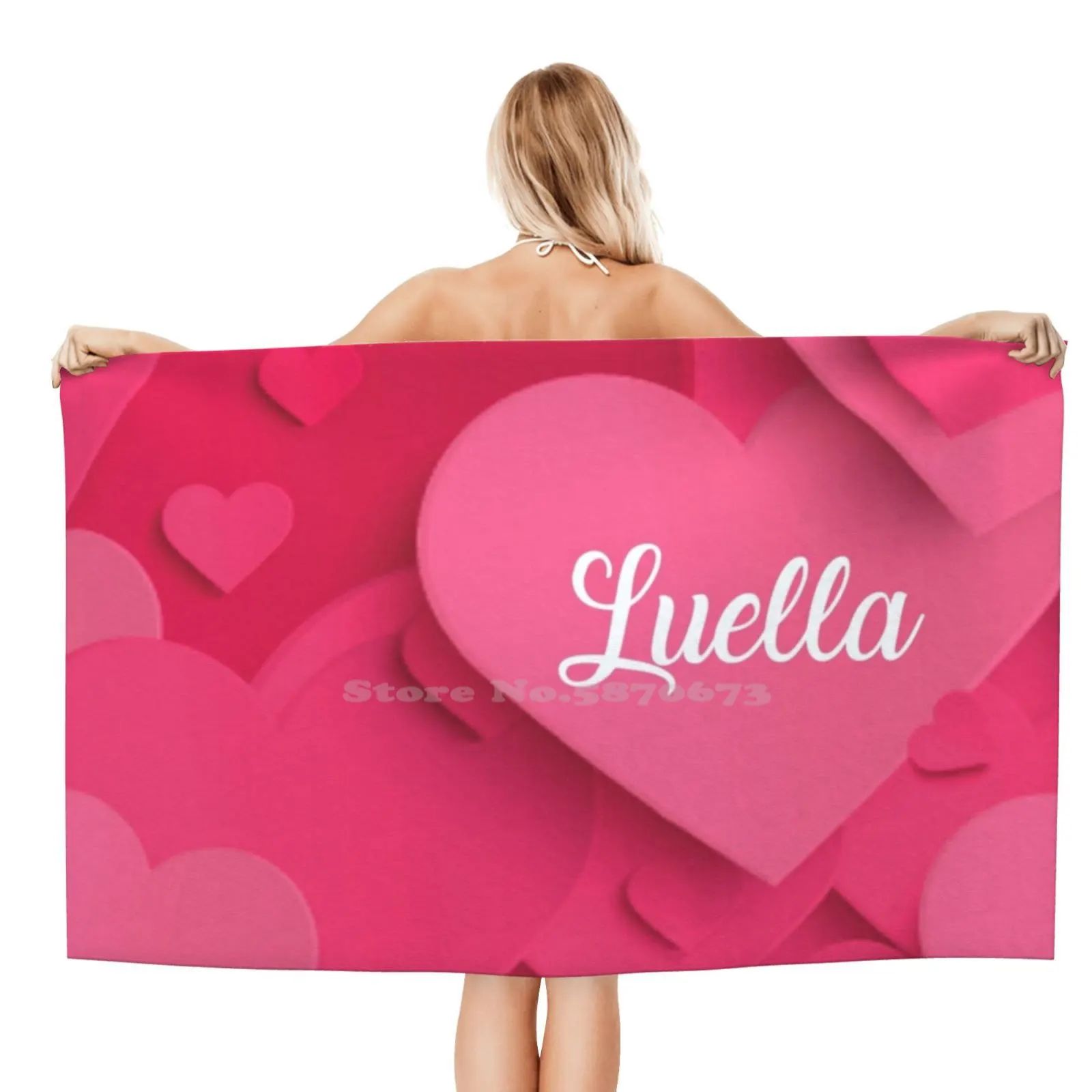 Романтическое удобное банное полотенце на День святого Валентина для женщин