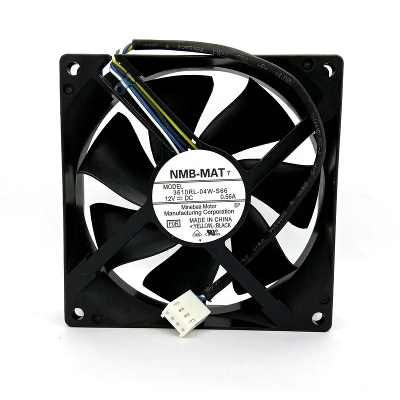 Новый оригинальный NMB 3610RL-04W-S66 F0R 92x92x25 мм, 9 см, 12 В постоянного тока, 0,56 А, 4 линии, Φ Вентилятор охлаждения
