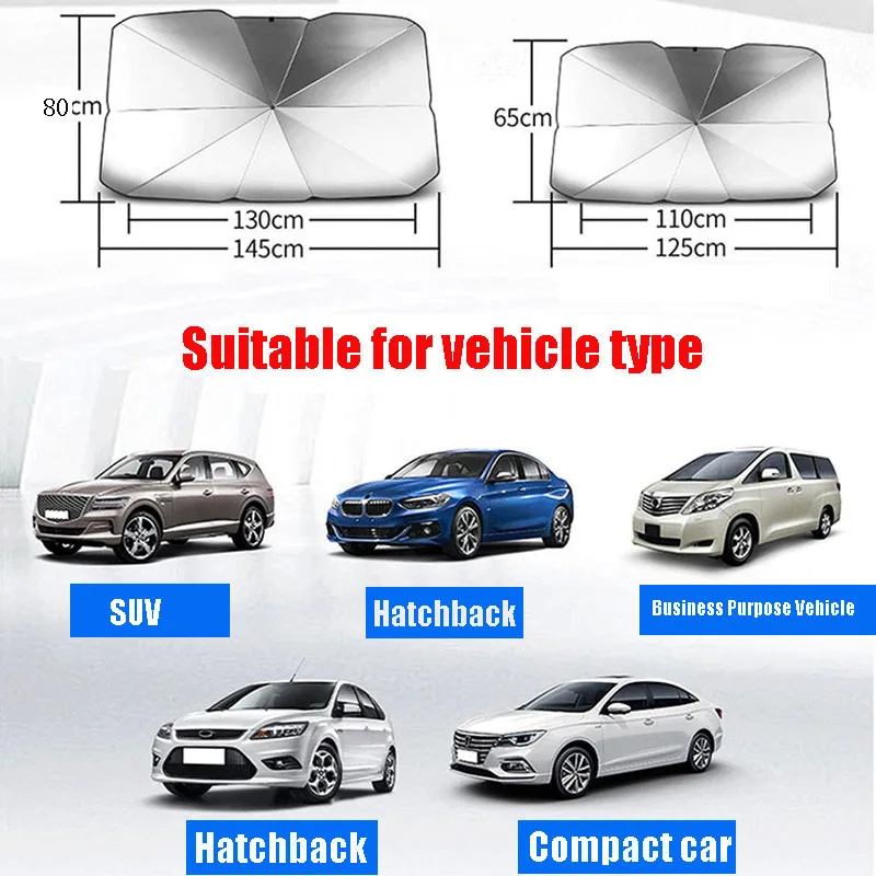 

Automobile Sunshade Umbrella Automobile Front Window Sunshade Automobile Sunshade Inner Windshield Protection Accessories Can Be