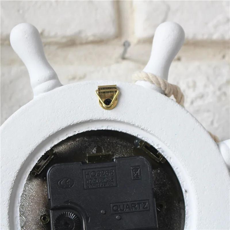 Креативные деревянные средиземноморские настенные часы пиратский корабль