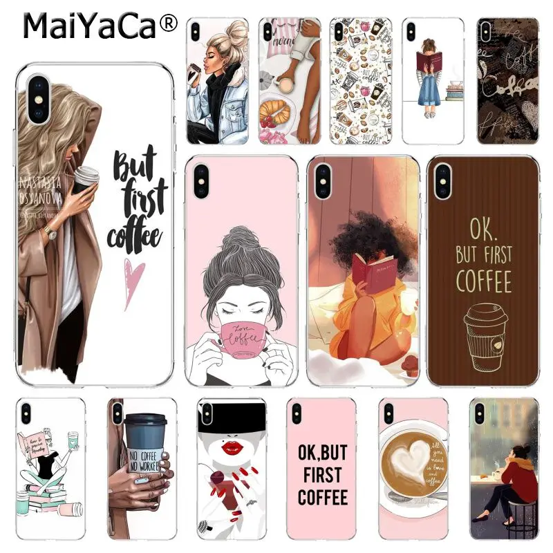 Чехол для телефона OK but First Coffee Girl Boss iphone 11 12 pro 8 7 6 6S Plus X XS MAX 5 5S SE XR 10 чехлы|Бамперы| |
