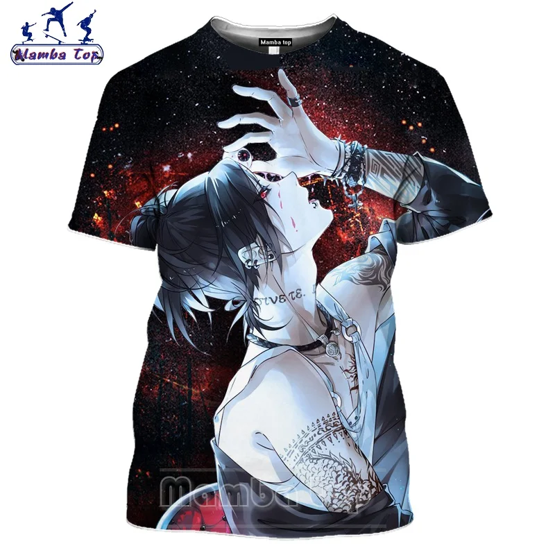 Топ Mamba с аниме Токийский Гуль Мужская футболка 3D принтом японская манга