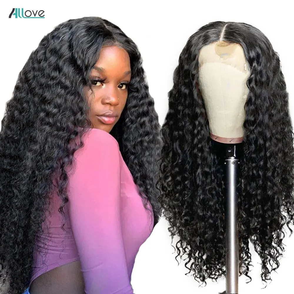 ALLove кудрявые натуральные пучки волос бразильские плетение не Remy волосы для