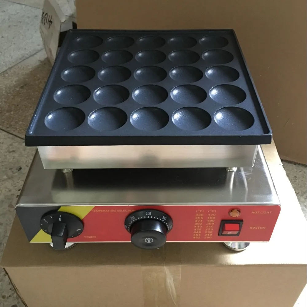 Электрический 110v 220v Poffertjes гриль голландский вафельница мини блинная машина