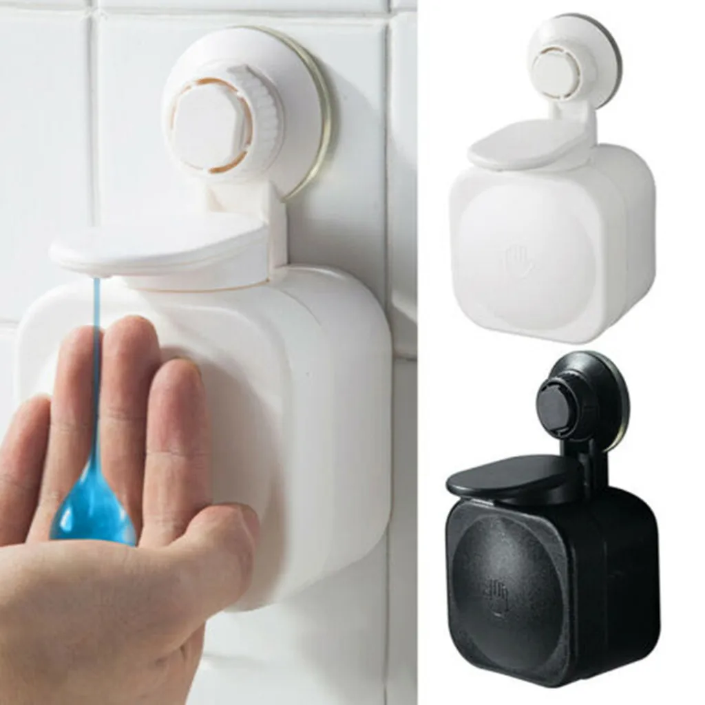 

Suction Cup Soap Dispenser Wall Mounted hand sanitizer gel Bottle ABS Waterproof Soap Box for Bathroom dispensador de jabon J80