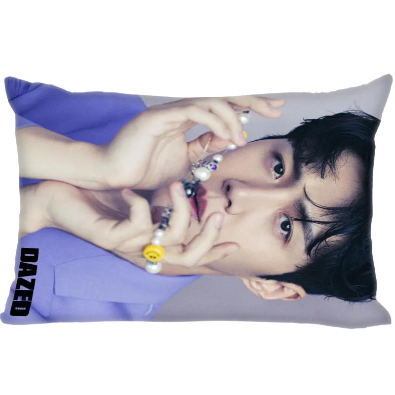 

Hot Custom Kim Seon Ho Rectangular Pillowcase Home Bedroom Living Room Silk Pillowcase Two Sided Printing More Size