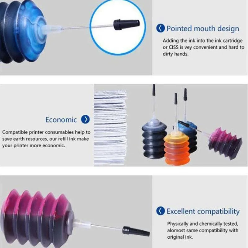 Чернила для принтера Brother CANON HP черные/красные/желтые/синие чернила 30 мл|Наборы
