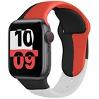 Силиконовый ремешок для apple watch 44 мм, 42 мм, ремешок для iwatch 38 мм, 40 мм, ремешок для наручных часов apple watch 6 se 5, 4, 3