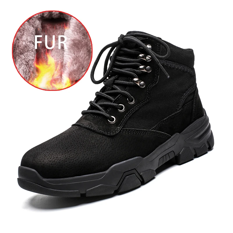 Лидер продаж мужские теплые зимние ботинки водонепроницаемые Мужская плюшевая