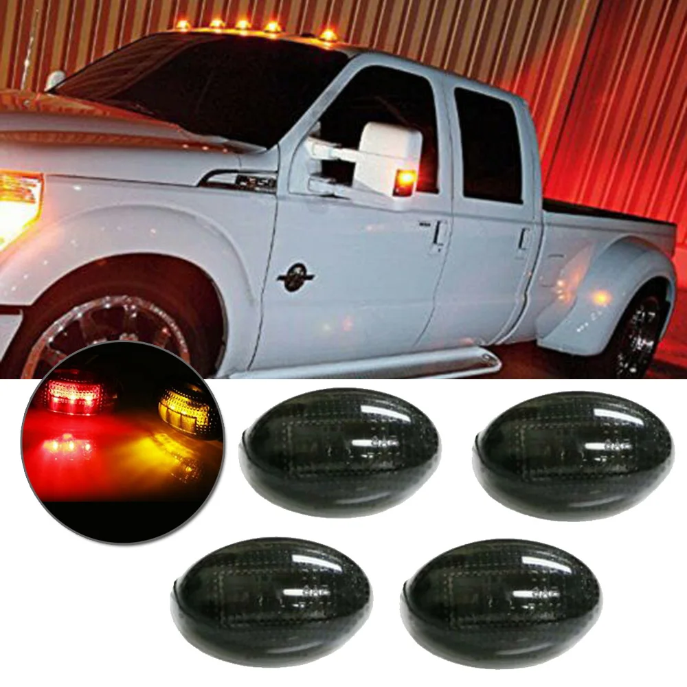 4 шт. высокое качество боковое крыло габаритные огни флаг Твин светодиодный