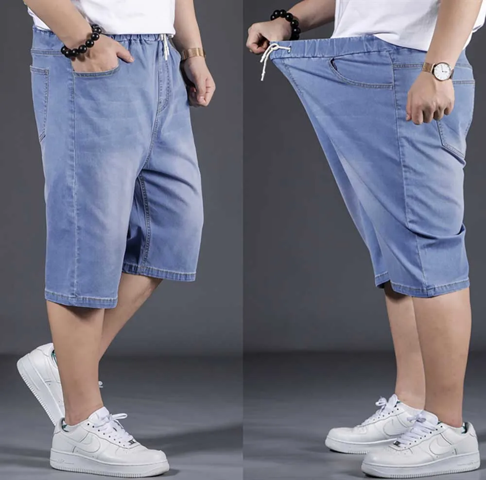 Новые модные джинсовые шорты мужские повседневные пляжные прямые Свободные