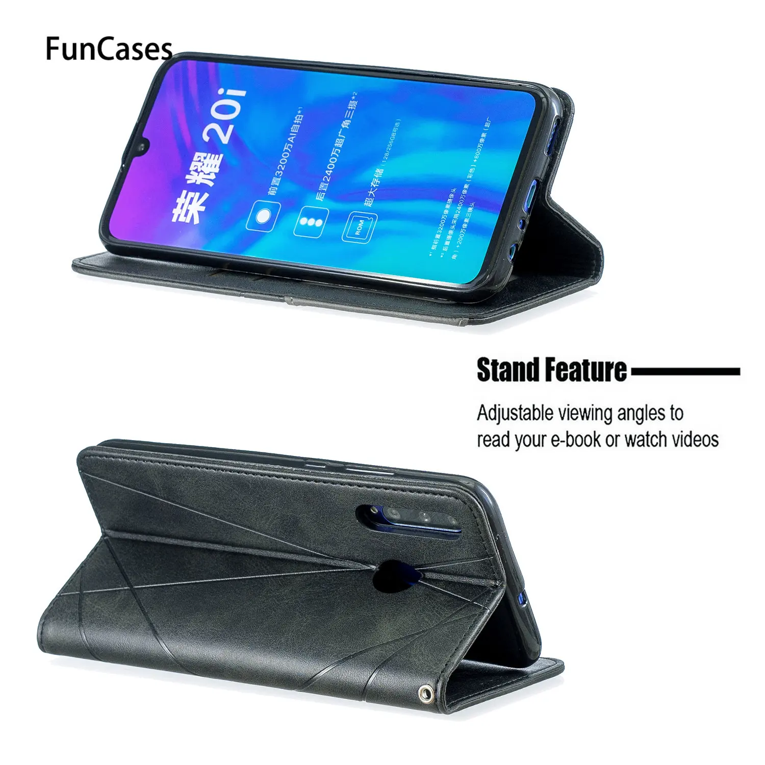 Прозрачные чехлы P Smart Plus 2019 cellular Flip Cover Hoesje СПС huawei carcaso Enjoy 9S Honor 10i 20i 20 Lite бумажник