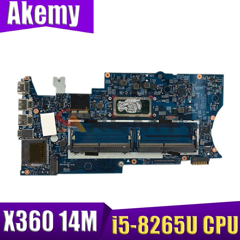 

Материнская плата для ноутбука HP X360 14M 14-BA253CL 14-BA с процессором i5-8265U 448.0C212.0011 18755-1