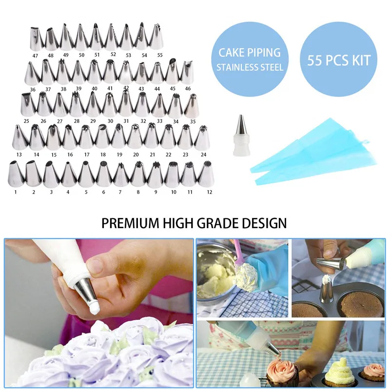 118 шт товары для украшения торта набор Инструменты выпечки глазурь кексов