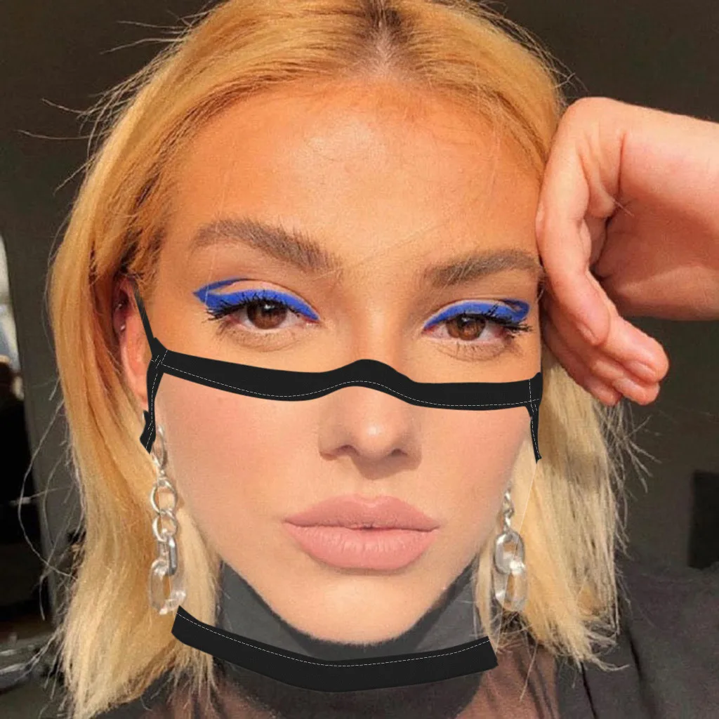 Маска для взрослых мини-щит моющаяся многоразовая удобная маска прозрачная