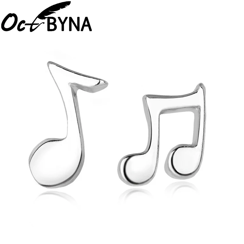 Octbyna модные серьги-гвоздики серебряного цвета с кристаллами для девушек звездой