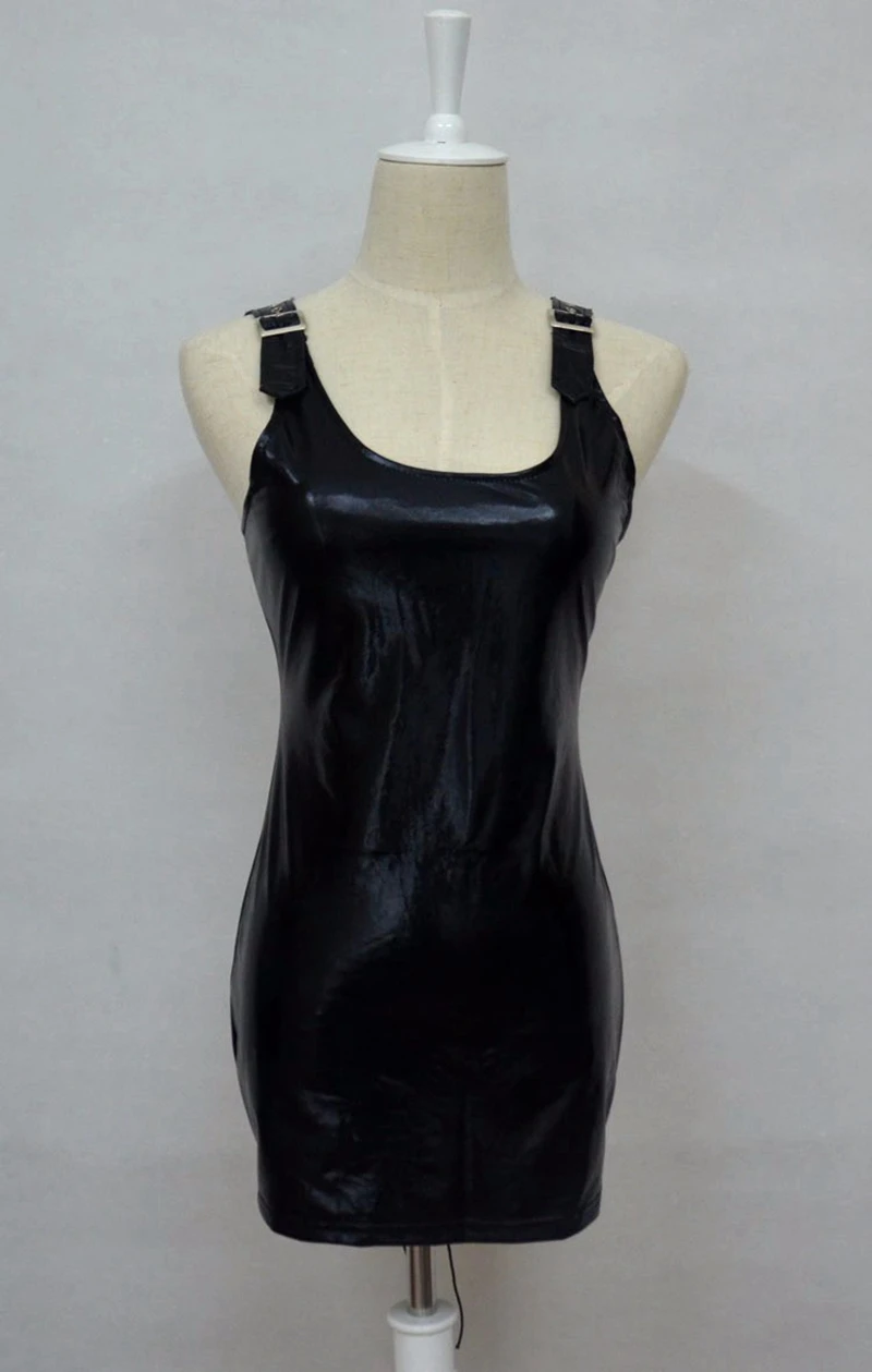 2020 Hot mini dress sexy club wear Women wetlook Latex Dress PVC lingerie Catsuit pu leather babydoll Pole Costume clubwear |
