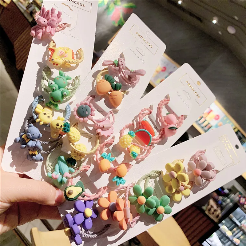 Повязка на голову детская эластичная с изображением животных и фруктов 17 км 2019 |