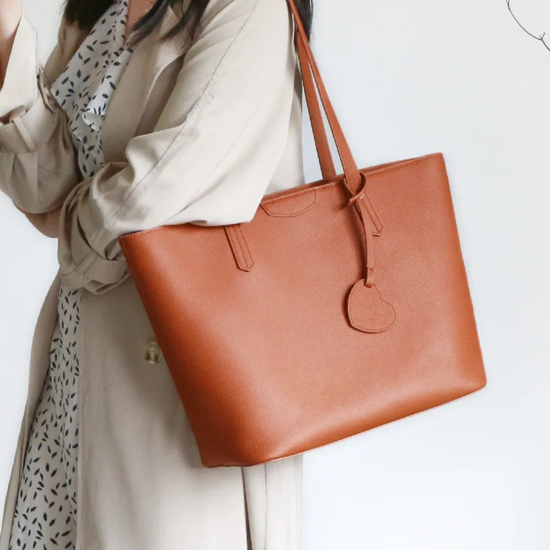 

Сумка на плечо Женская коричневая, Роскошный дизайнерский саквояж из натуральной кожи, большая сумочка на плечо для женщин