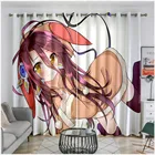 Занавеска на окна No Game No Life, японское аниме занавеска на окна для девочек, спальни, гостиной