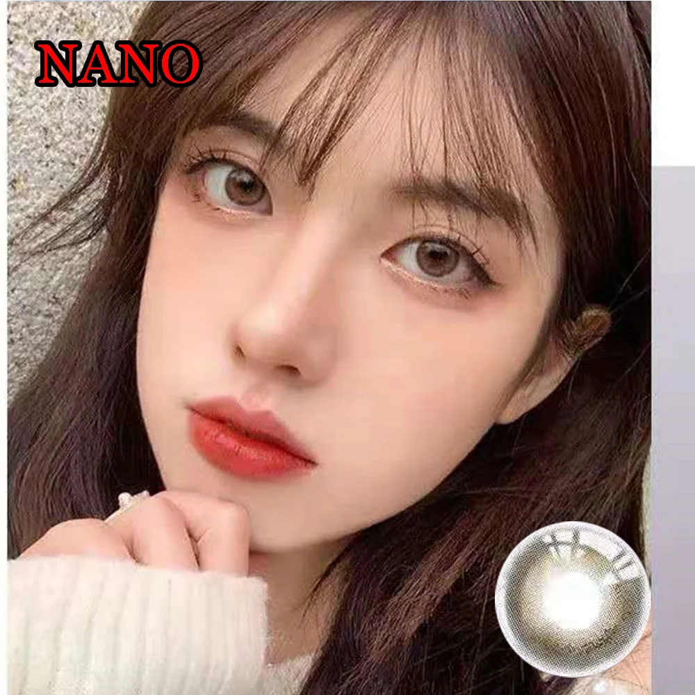 

Цветные глаза 14,00 мм блестящие женские и мужские контактные линзы цветные очки аксессуары линзы для глаз нано