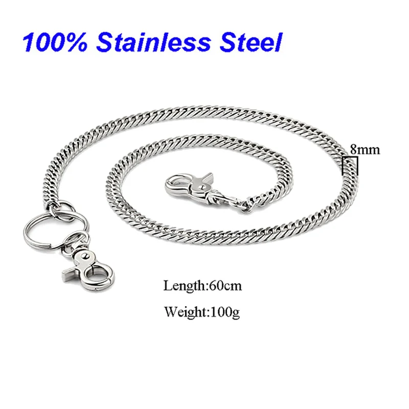 Брелок WIWI из нержавеющей стали с большим кольцом и брюками унисекс | Украшения