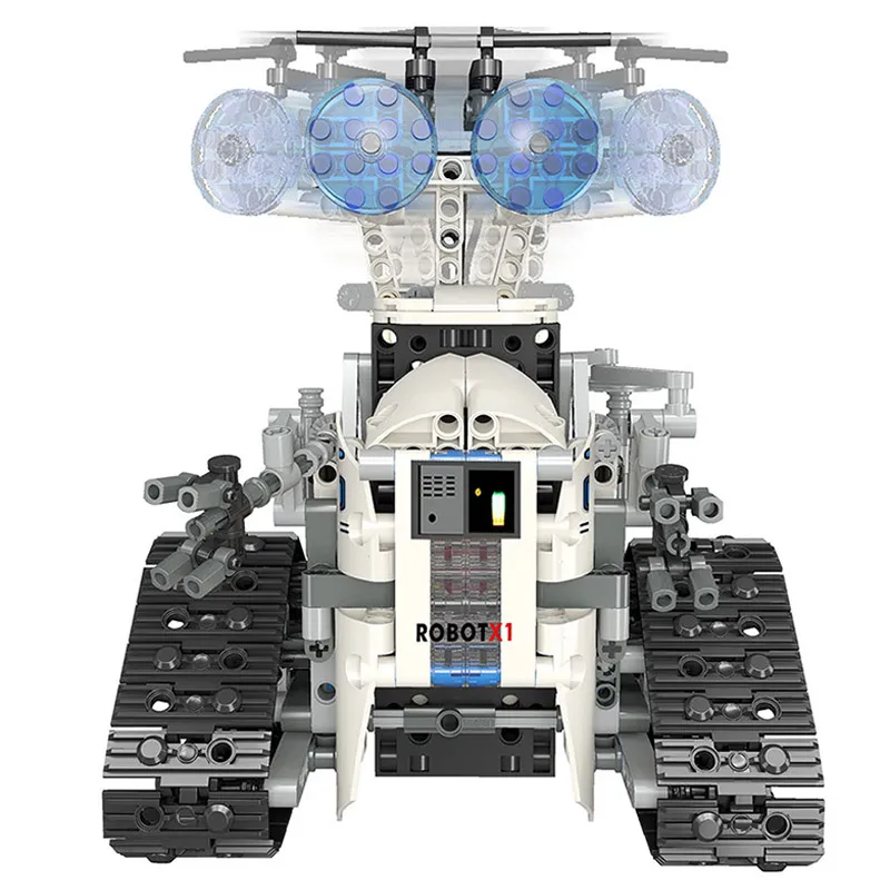 

Yeshin X1 Creative RC Robot Electric Building Blocks Bricks Assembly high-tech Bricks Intelligent Robot Kids Christmas Gift