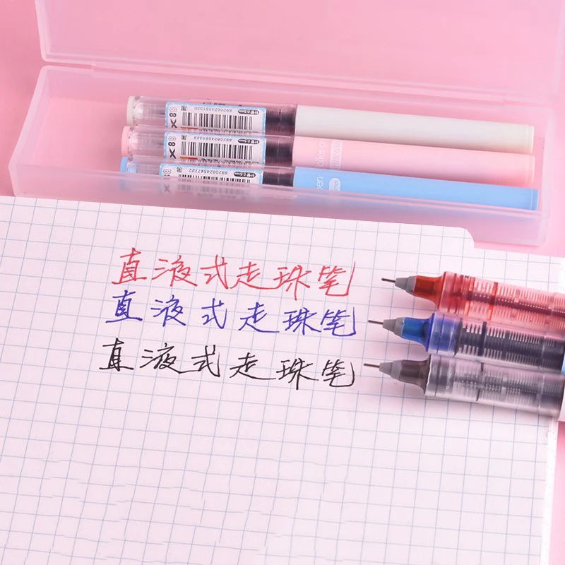 Ручка гелевая с черными чернилами 0 5 мм 3 шт./лот|Гелевые ручки| |