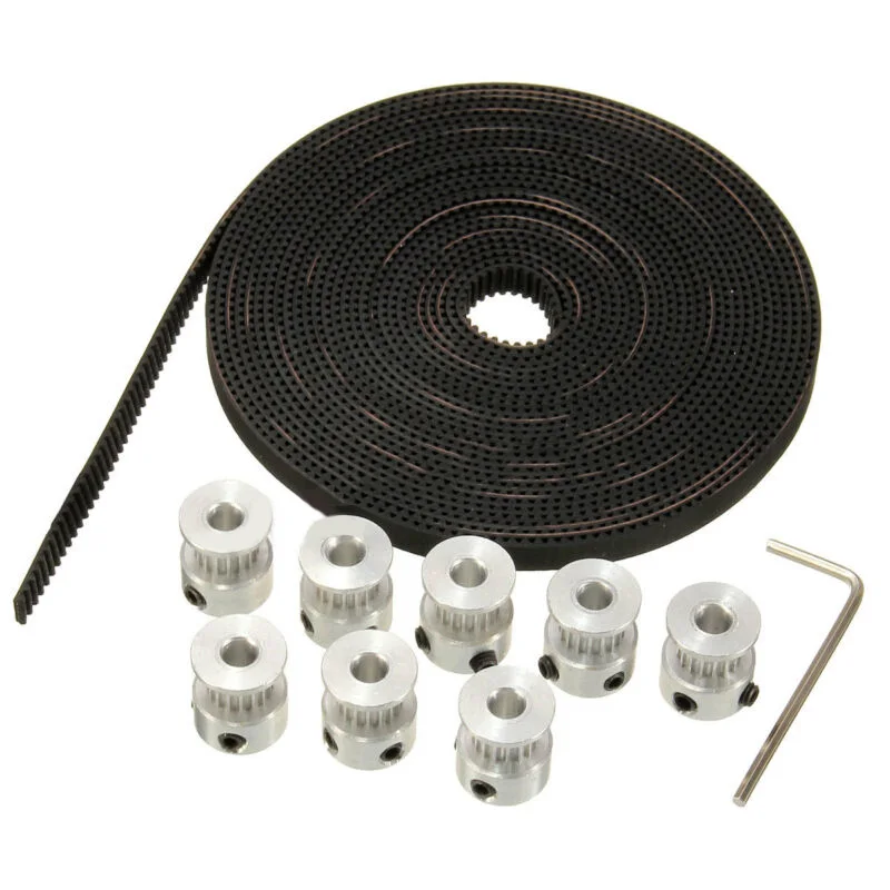 

Aluminum Alloy Bore pulley 5mm For RepRap Prusa Mendel Printer 3D 26pcs Belt