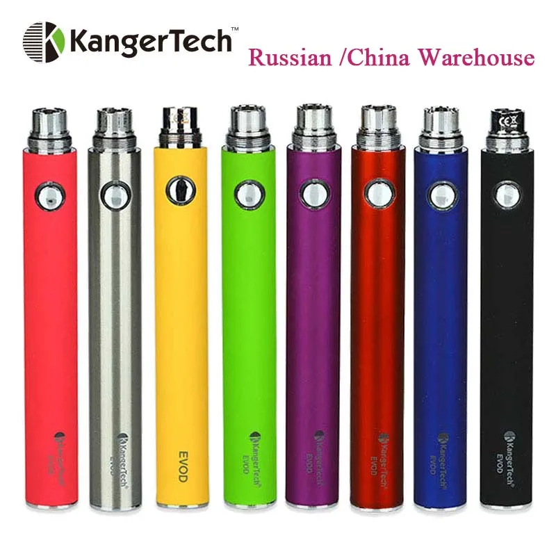 Горячий Kangertech EVOD ручной аккумулятор встроенный аккумулятор 1000 мАч 15 мм диаметр мод подходит Атомайзер серии ego электронная сигарета мод