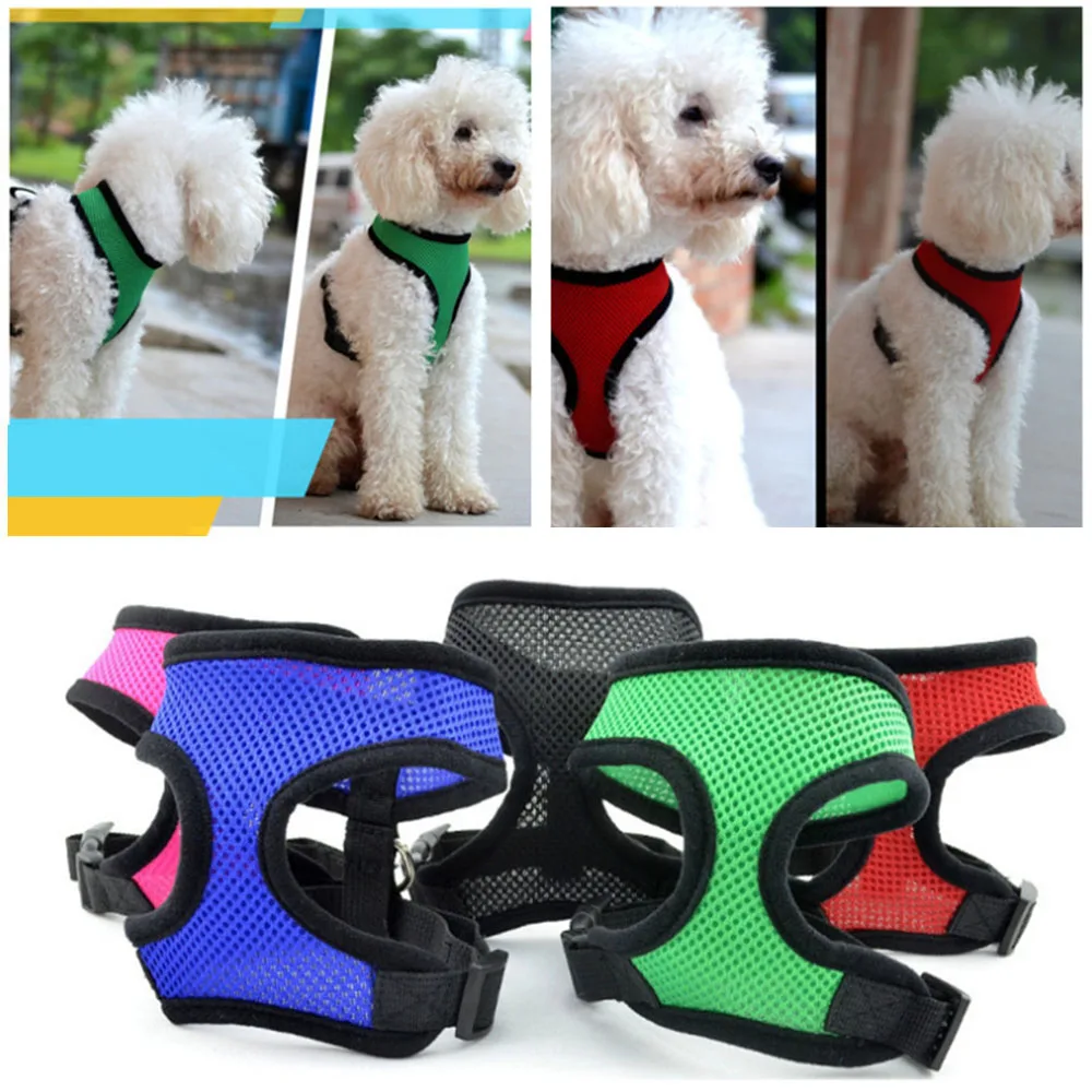 

Pet Dog Harness Adjustable Breathable Puppy Nylon Mesh Vest Harness for Small Dogs Chihuahua Dog Collar Chest Strap Cat Harness