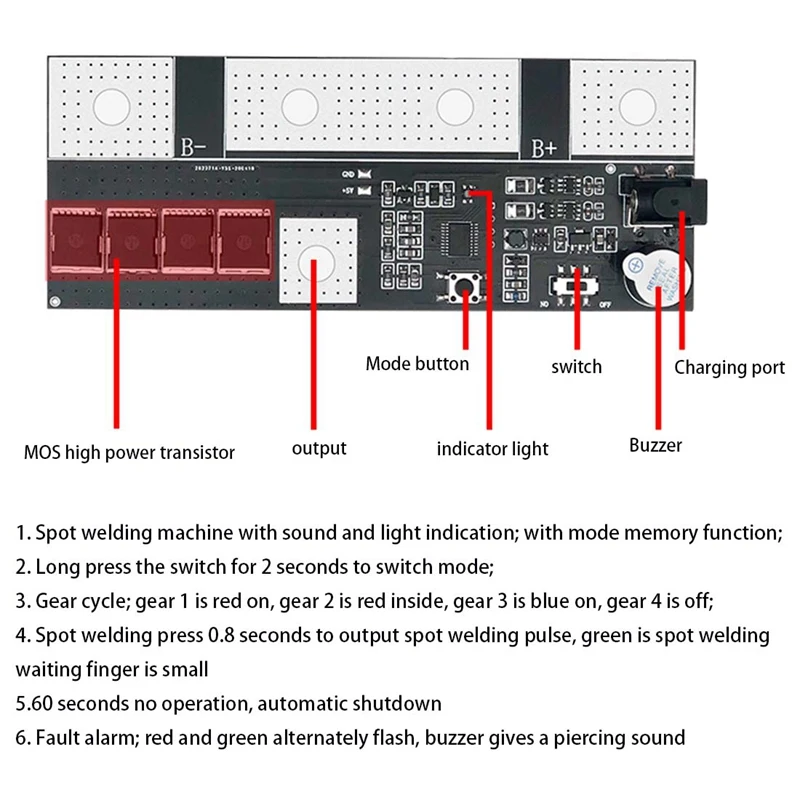7 4 V 400A портативный Diy точечный сварочный аппарат 18650 для точечной сварки