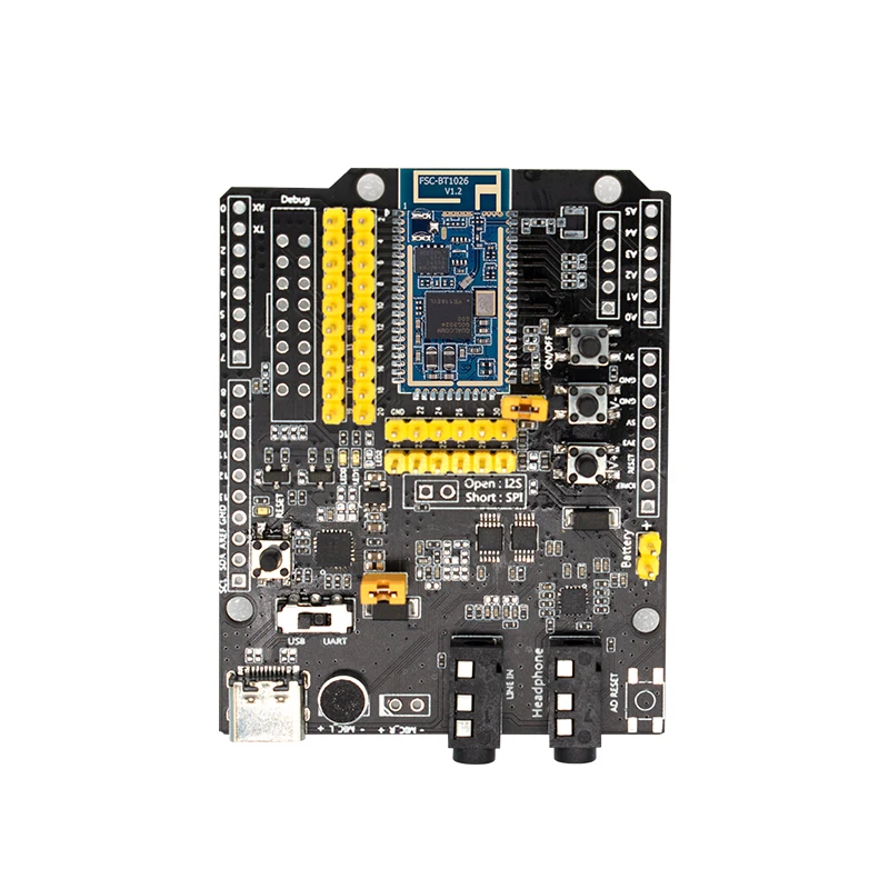 Receptor de Áudio Fone de Ouvido Placa de Avaliação Feasycom Bluetooth Dados Módulo Fsc-bt1026x 5.0