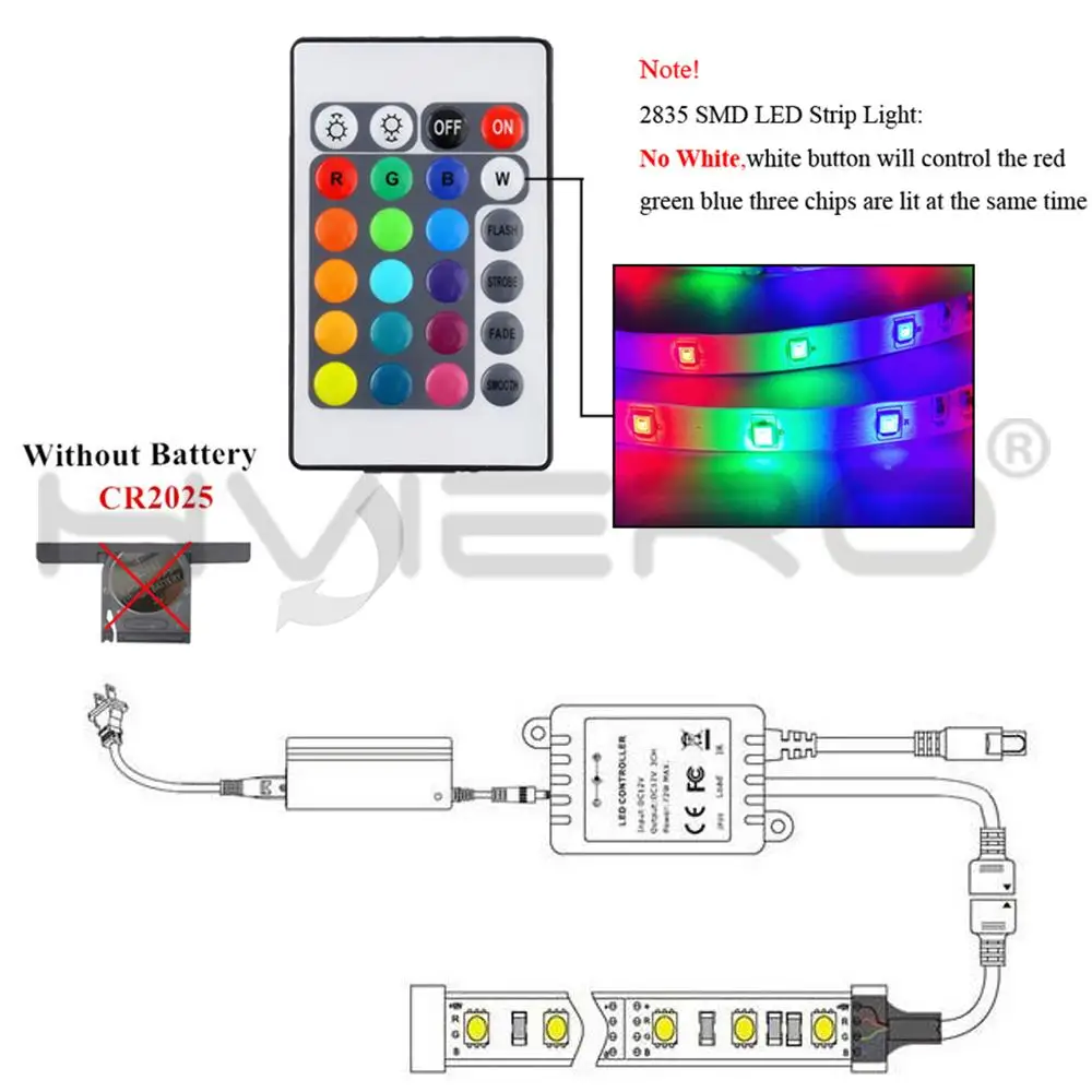24 клавиши RGB светодиодный светильник контроллер ИК RF удаленный беспроводной
