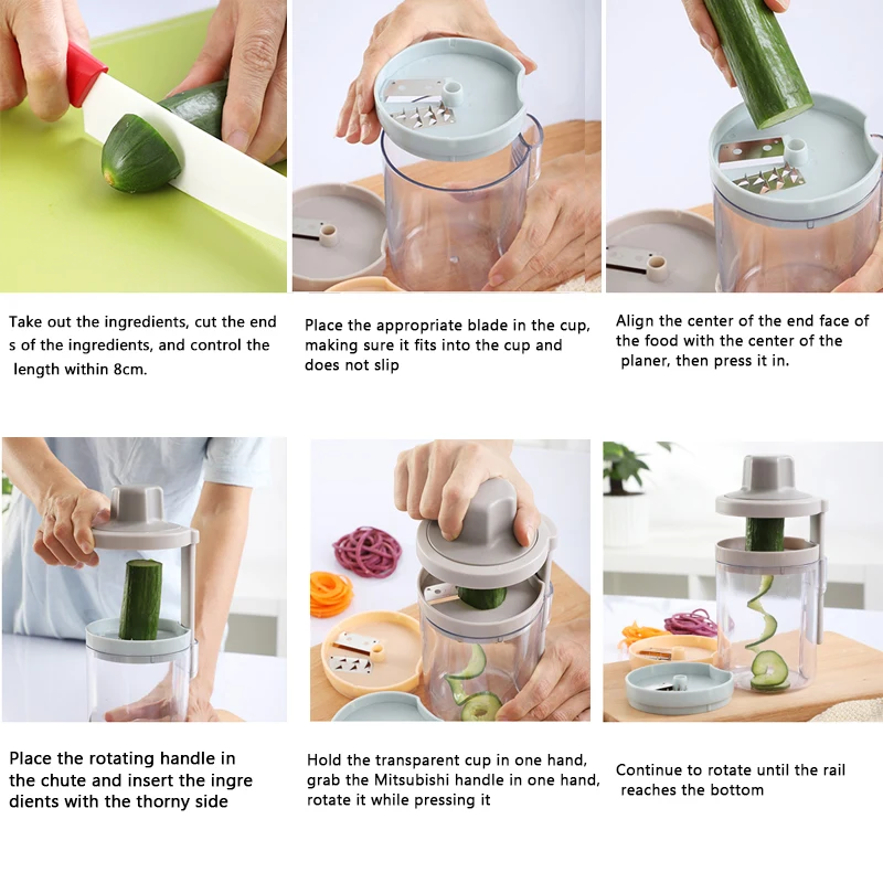 3 в 1 нож для резки овощей вращающийся слайсер Кухня аксессуары измельчитель
