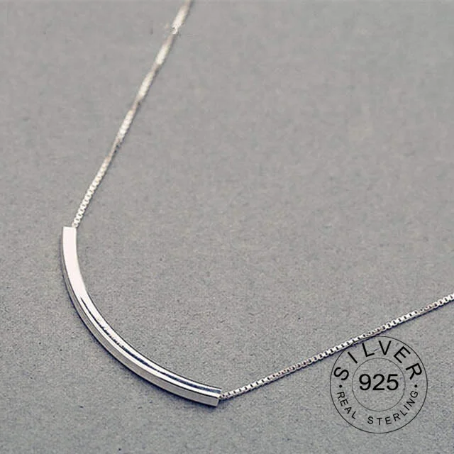 925 пробы серебра с трехмерной аппликацией в виде локоть ожерелье простая