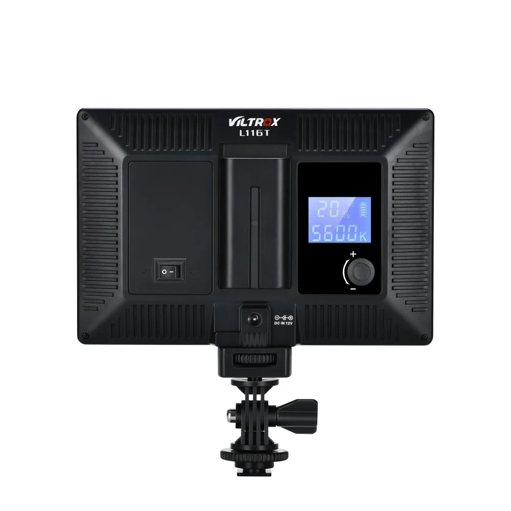 Viltrox L116T Камера светодиодный видео светильник ЖК-дисплей Дисплей Bi-Цвет и