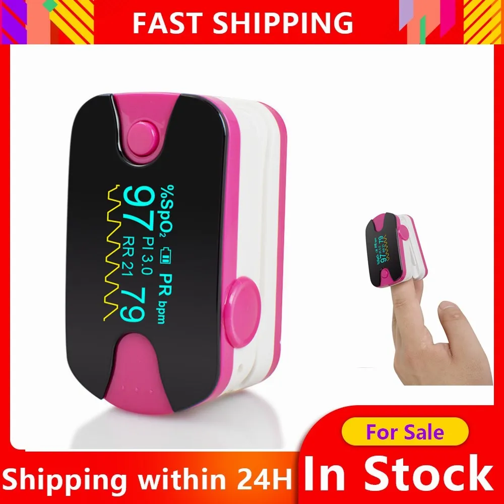 Пульсоксиметр на кончик пальца миниатюрный SpO2 монитор насыщения кислородом