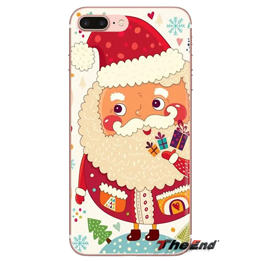 Рождество Санта Клаус Снеговик прозрачный чехол из материала tpu для спортивной