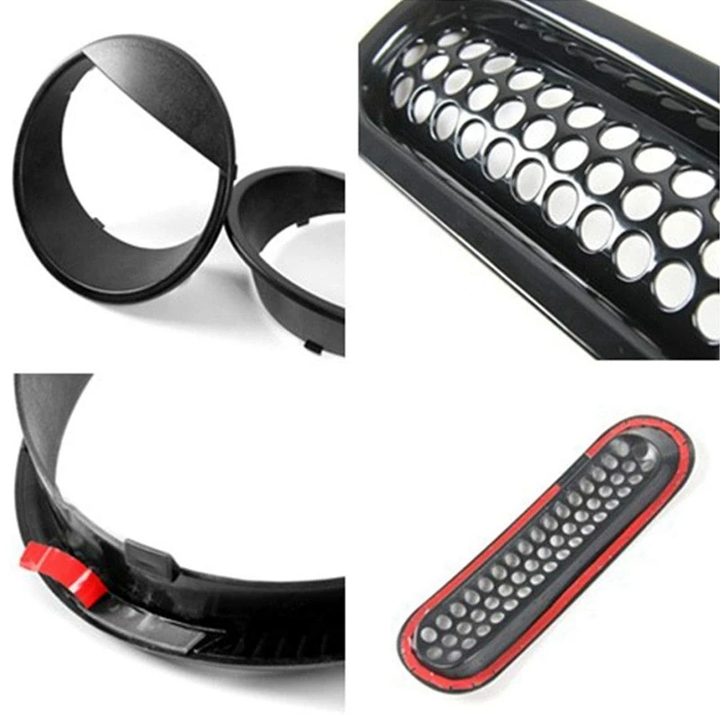 1 комплект спереди вставки для радиаторной решетки обрамление накладка на фару и