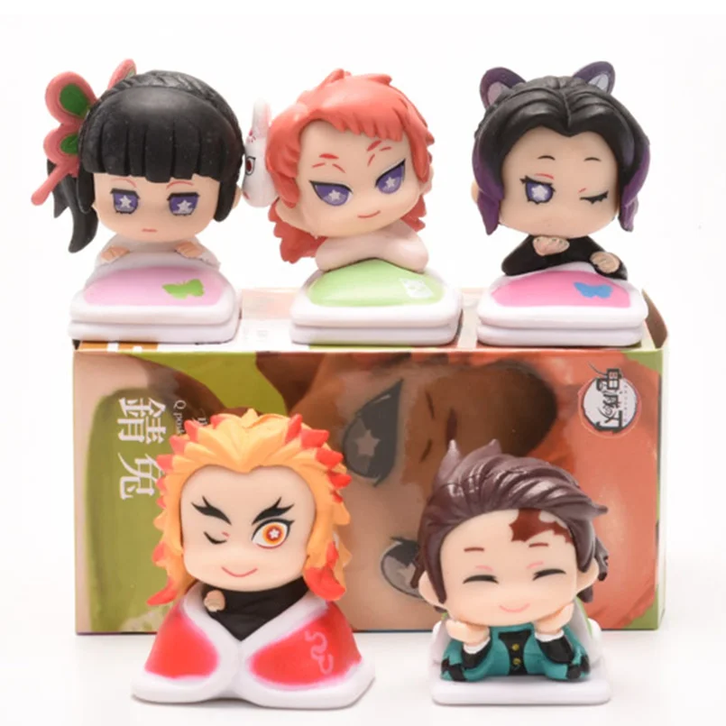 Экшн фигурка из ПВХ no Yaiba Nezuko Tanjirou Zenitsu Giyuu Inosuke 5 шт./компл. см|Игровые фигурки и