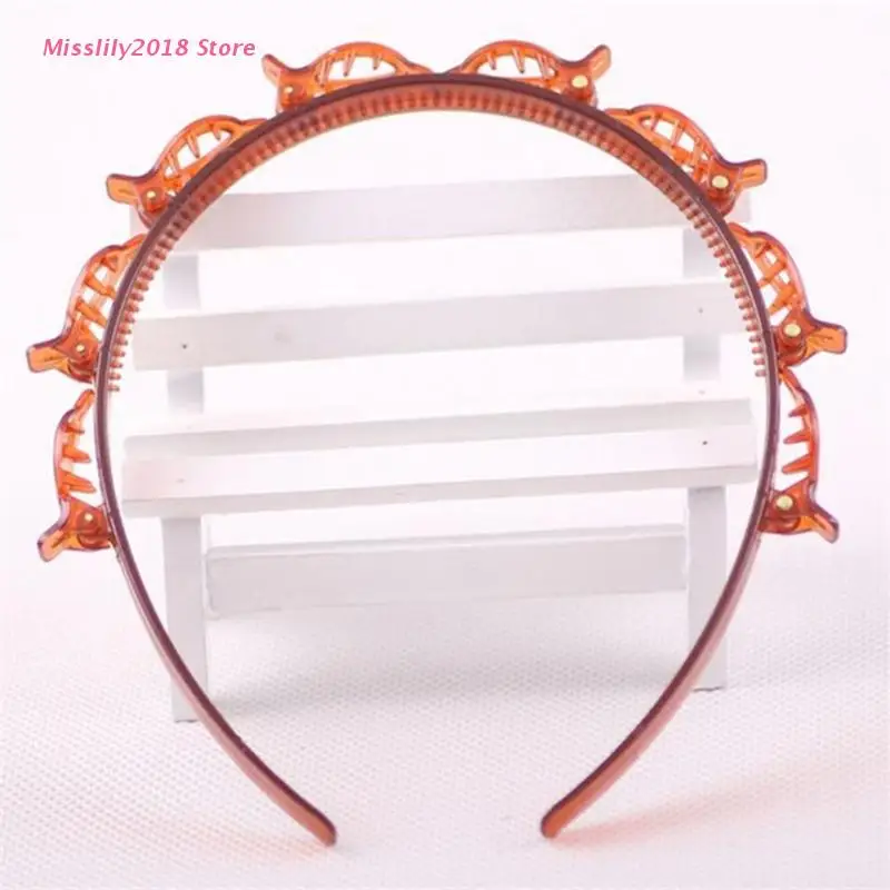 

Double Layer Twist Plait Headband Hair Tools, Double Bangs Hairstyle Hairpin, Mu