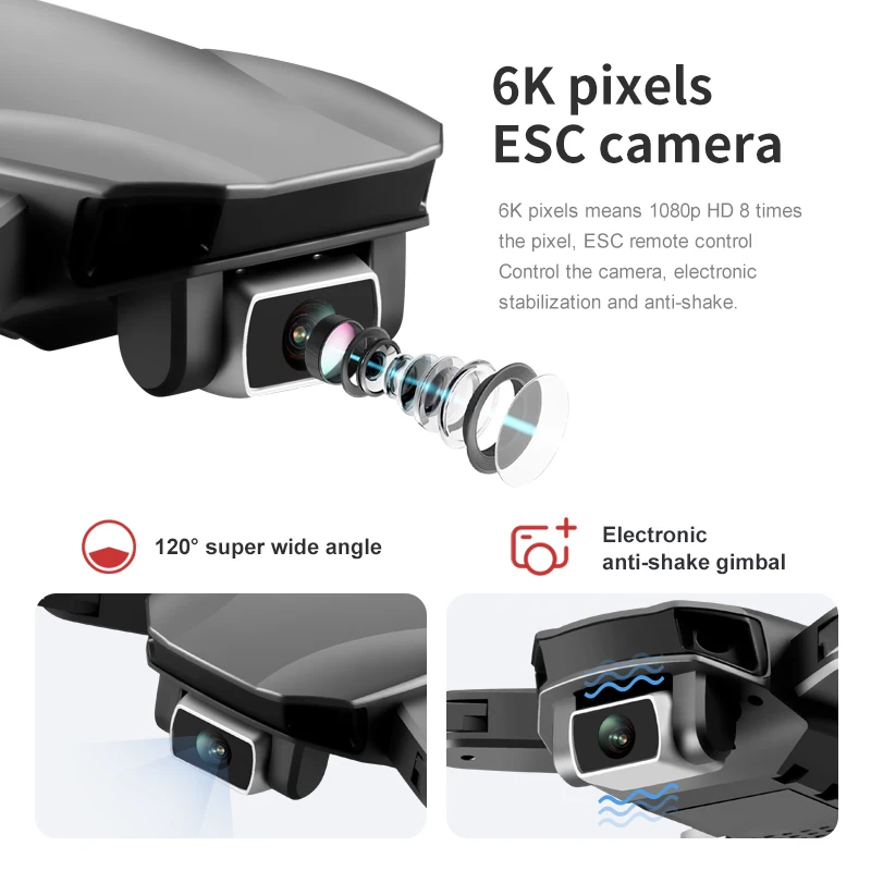 LU8 MAX складной Дрон 6K HD аэрофотосъемка бесщеточный GPS позиционирование