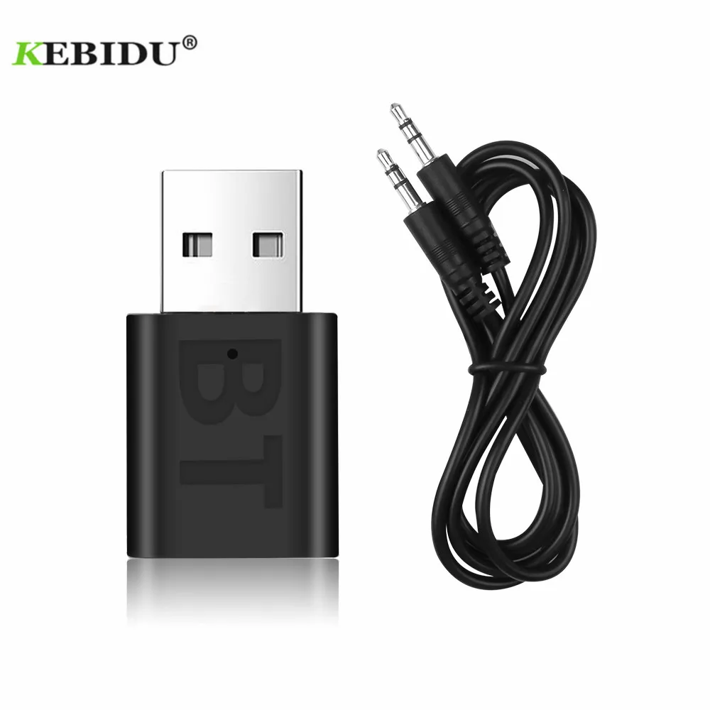 

KEBIDU Mini Bluetooth Receiver Adapter Wireless USB AUX Bluetooth Car Bluetooth Music Speakers Audio Adapter Bluetooth 5.0