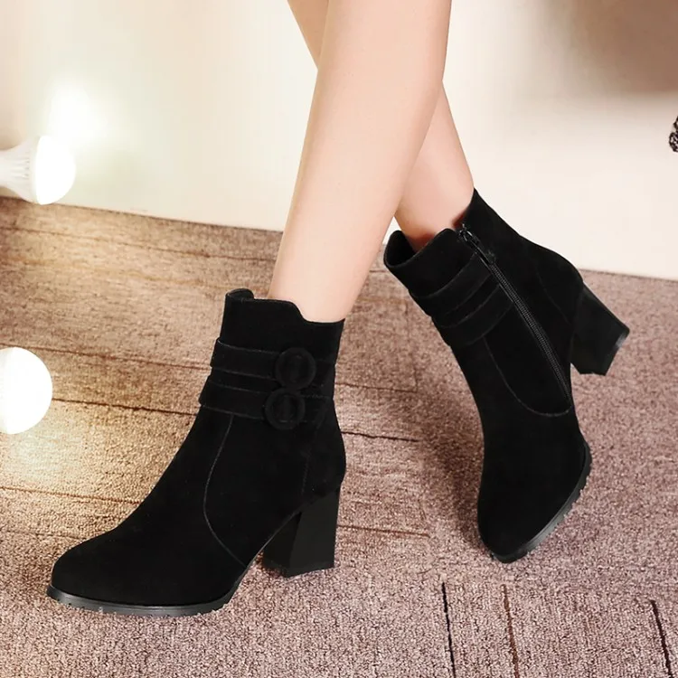 Большие размеры 10 ботинки женская обувь ботильоны для женщин женские зимняя