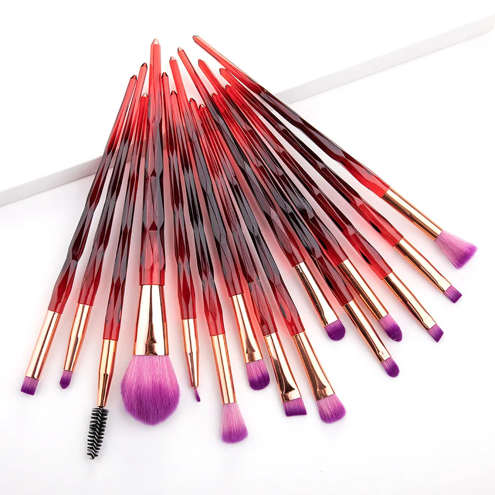 15 шт. Diamond Eye наборы кистей для макияжа профессиональное окрашивание Ручка кисти