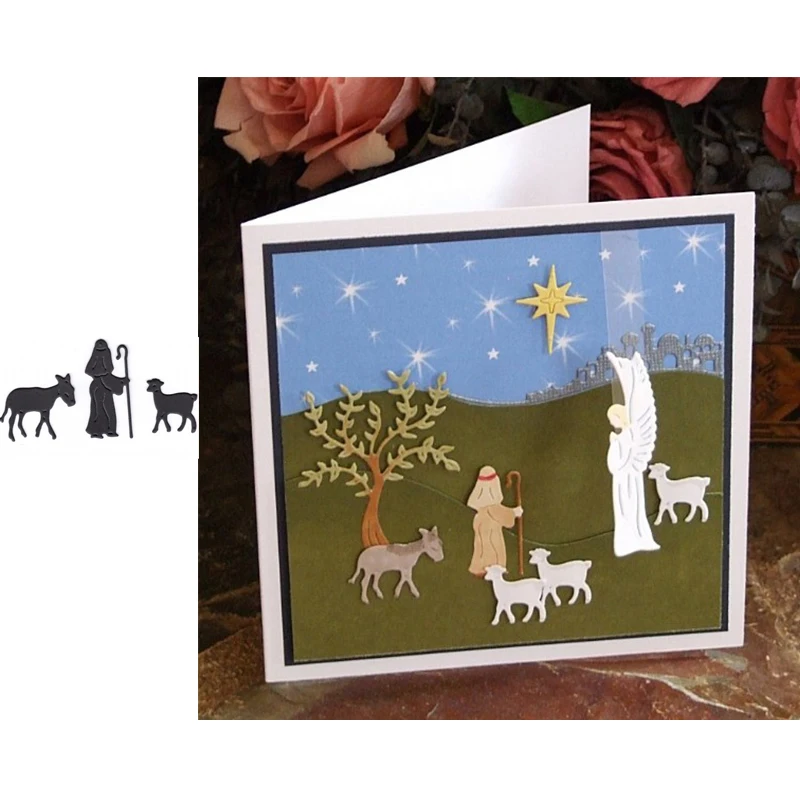 Паломничество в форме человеческого дома металлические Вырубные штампы альбом